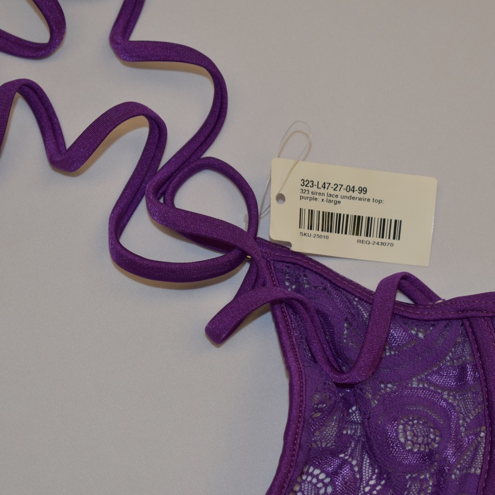 Wicked Weasel Bikini 312 Siren Lace Underwire Bikini Top XL - Picture 2 of 2